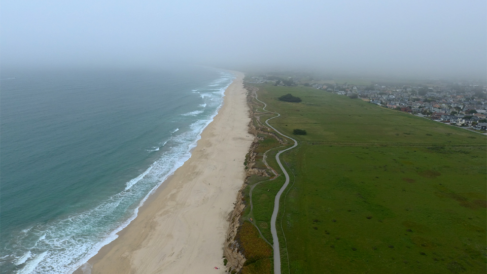 Looking West over Poplar Beach HMB, Ca