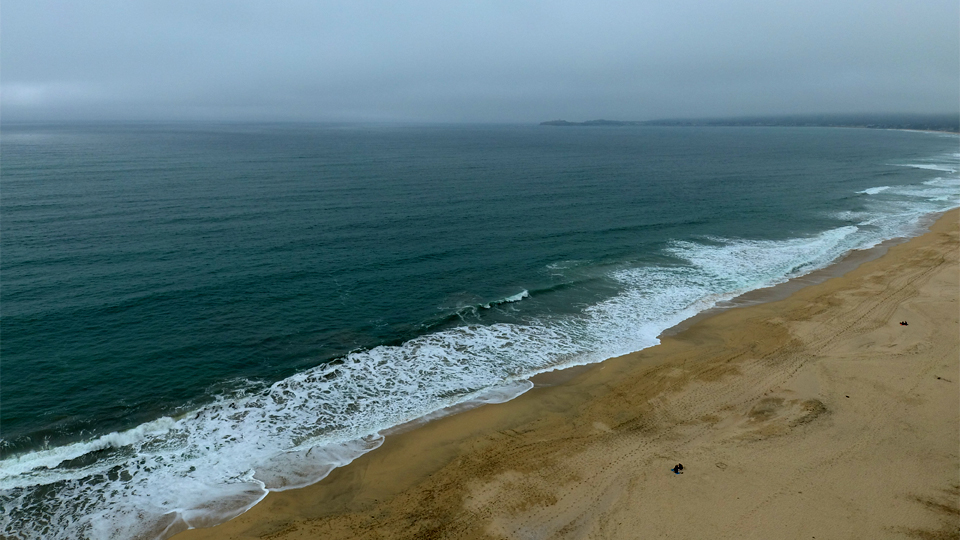 Looking West over Poplar Beach HMB, Ca