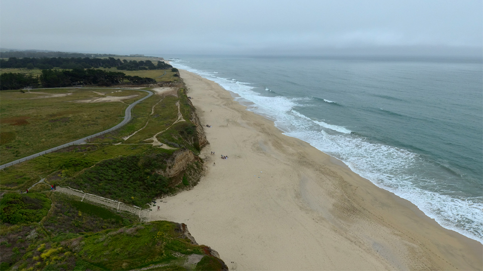 Looking West over Poplar Beach HMB, Ca